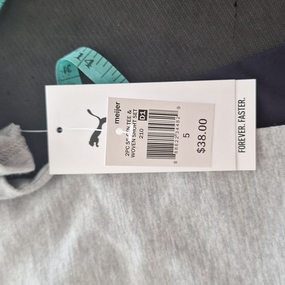 Boys Puma Tee And Shorts Set With Iconic Logo 2 Piece Set - Picture 7 of 11